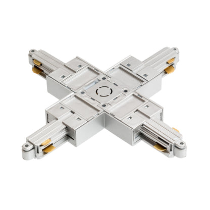 RENDL 1-circuit track system 1F X connector silver grey  230V  R12280 2