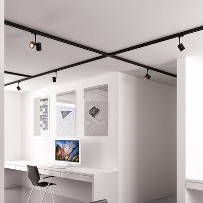 RENDL Outlet BEEBA I for 3-circuit tracks black  230V LED GU10 8W R12307 2