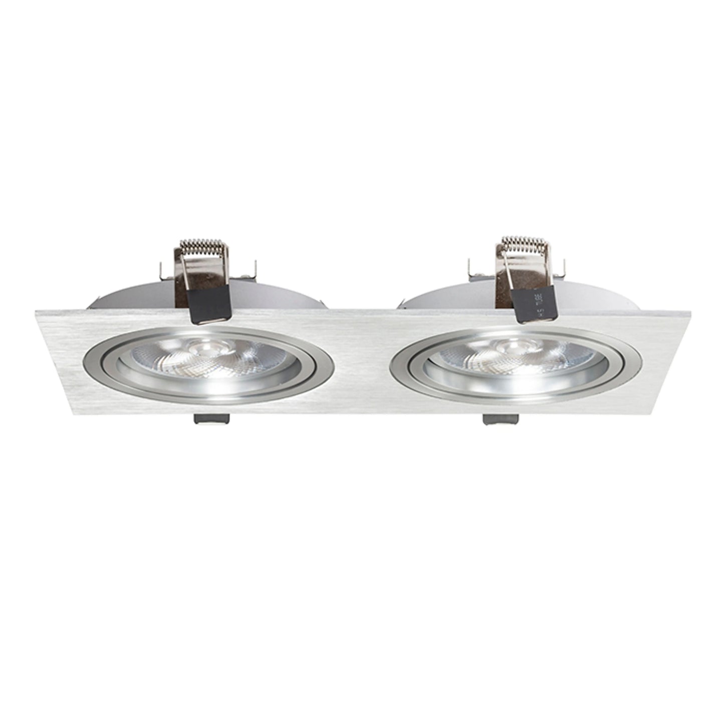 RENDL recessed light PASADENA G53 SQ II   brushed aluminum 230V LED G53 2x15W R12704 3