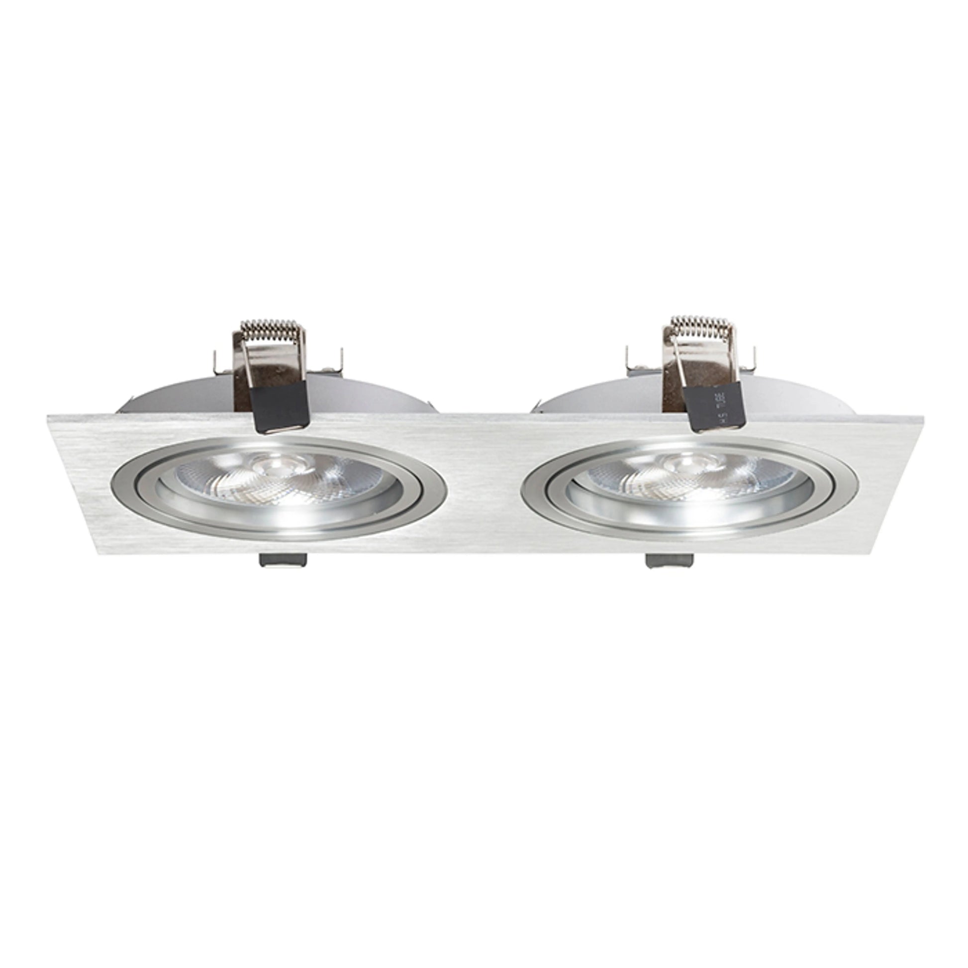 RENDL recessed light PASADENA G53 SQ II   brushed aluminum 230V LED G53 2x15W R12704 3