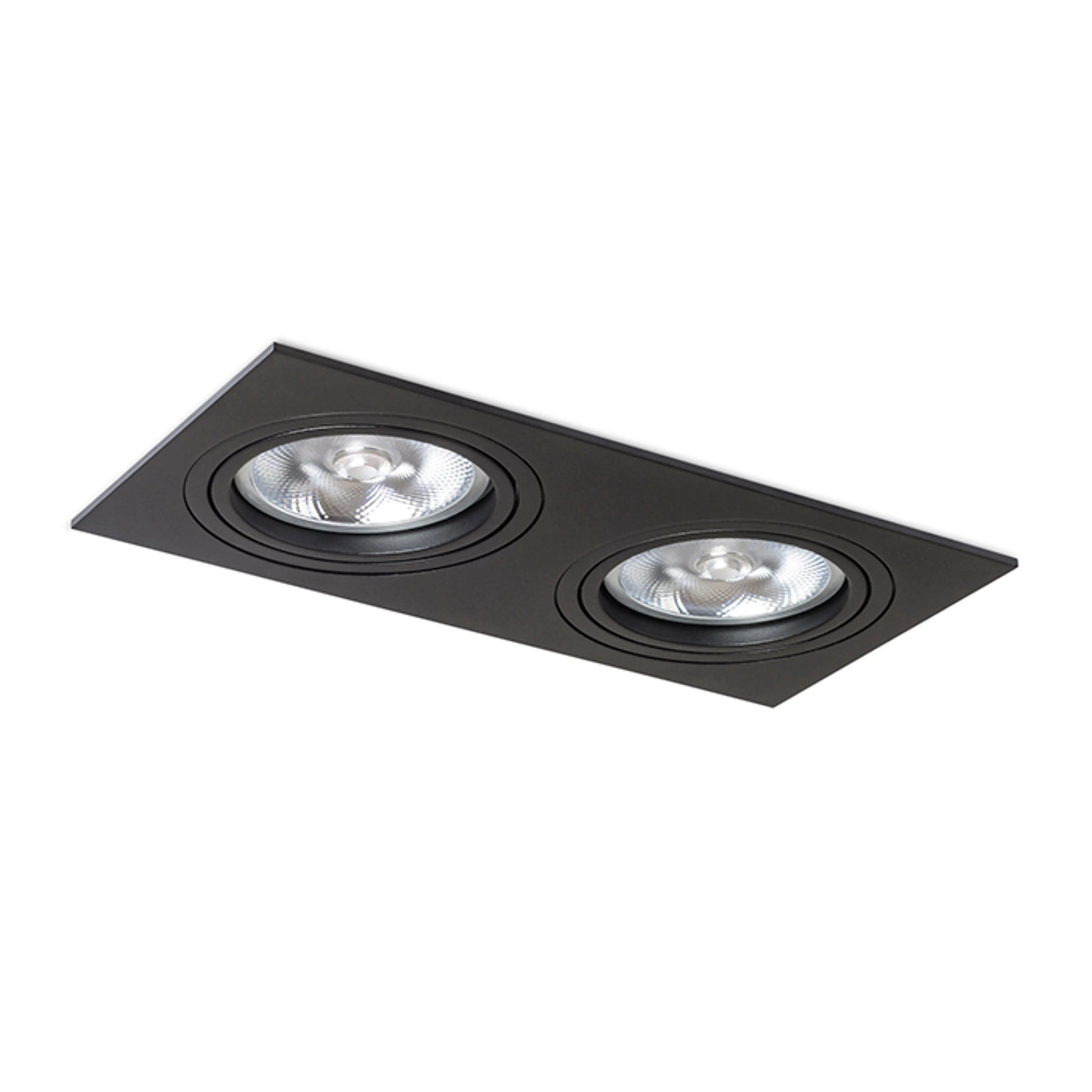 RENDL recessed light PASADENA G53 SQ II  black  230V LED G53 2x15W R12705 2