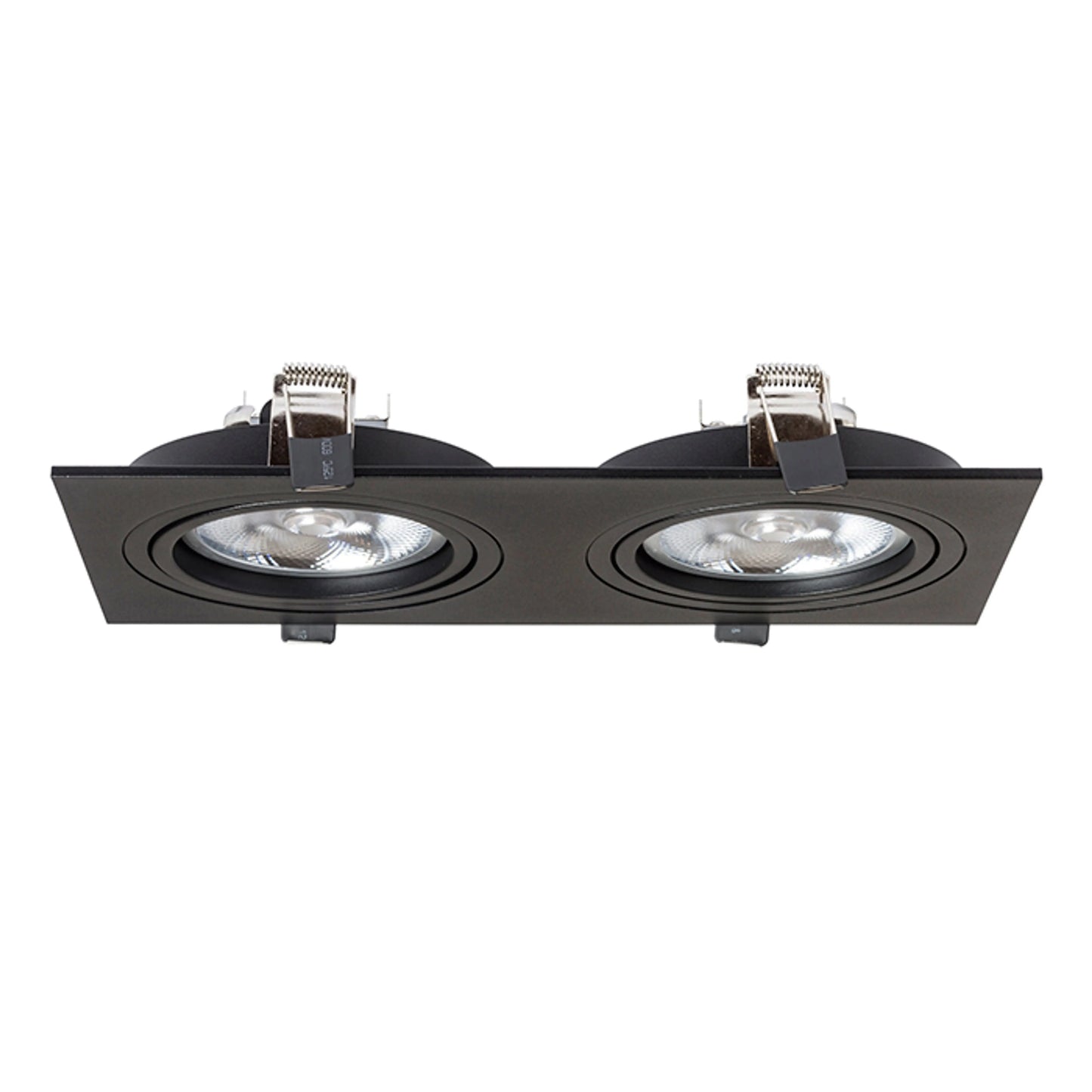 RENDL recessed light PASADENA G53 SQ II  black  230V LED G53 2x15W R12705 4