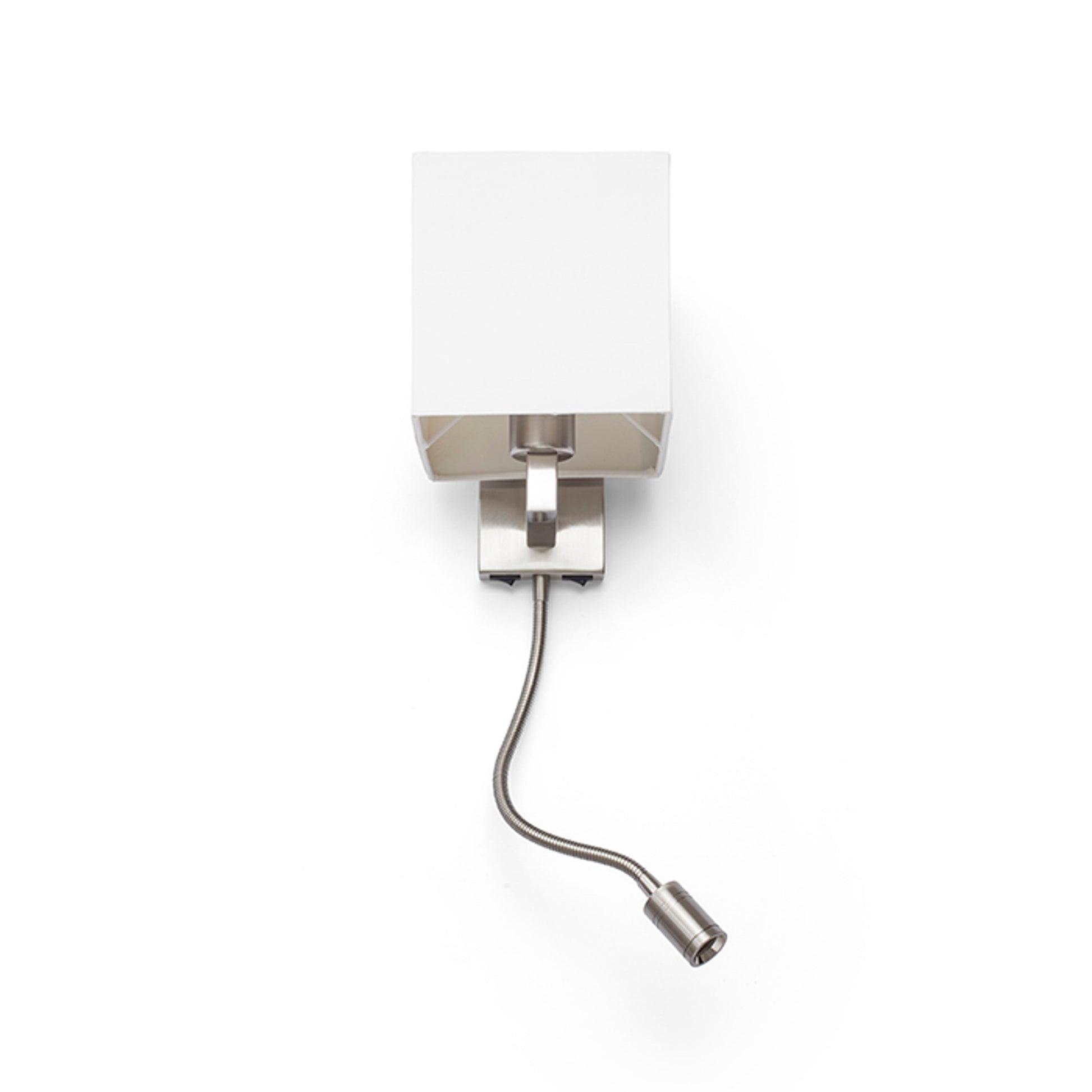 RENDL wall lamp TAINA with shade white matt nickel 230V LED E27 LED 15+3W 25°  3000K R12956 3