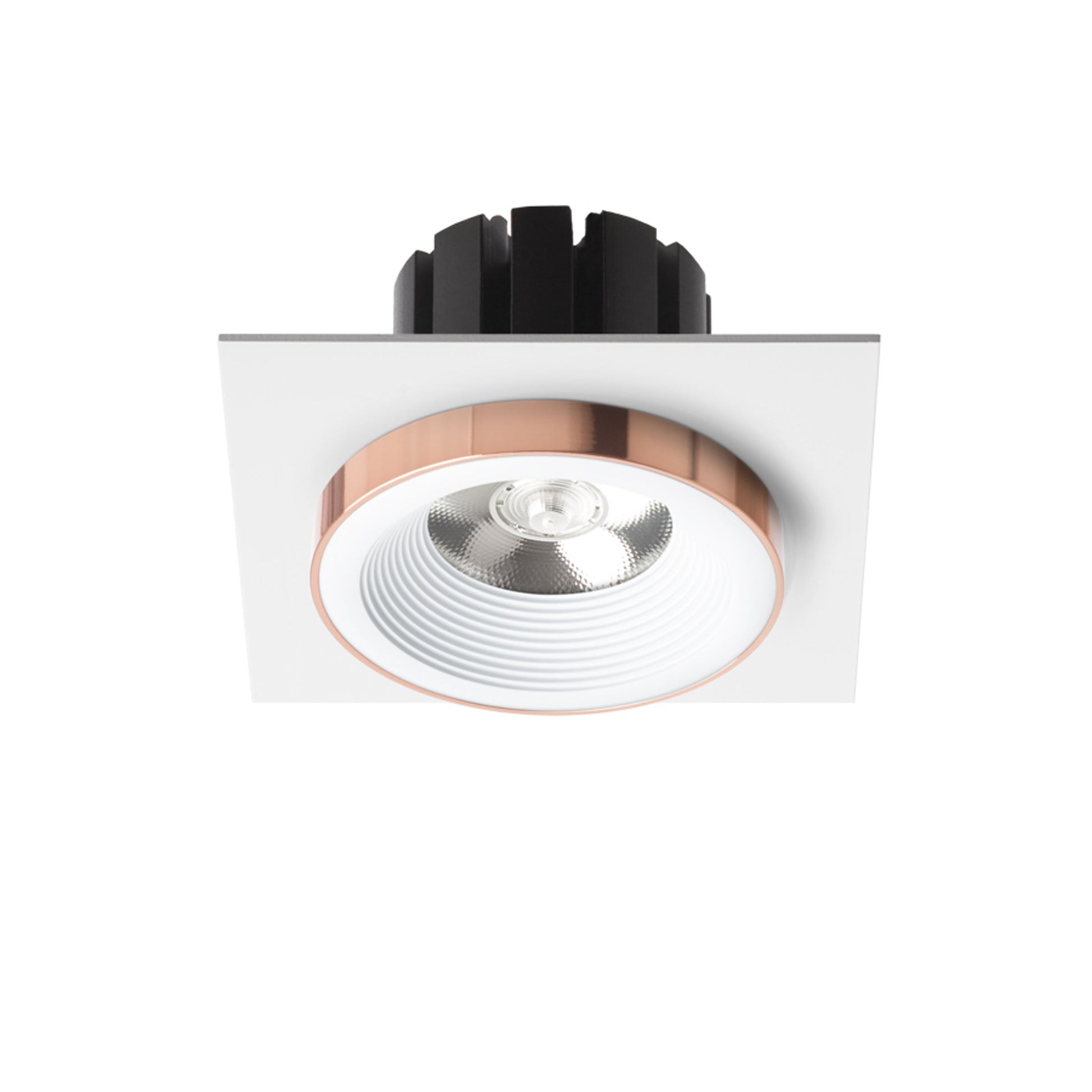 RENDL recessed light SHARM SQ I recessed white copper 230V LED 10W 24° 3000K R13250  2