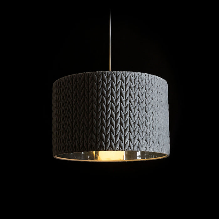 RENDL pendant lamp AINO 40 pendant grey chrome 230V LED E27 15W R13275 2