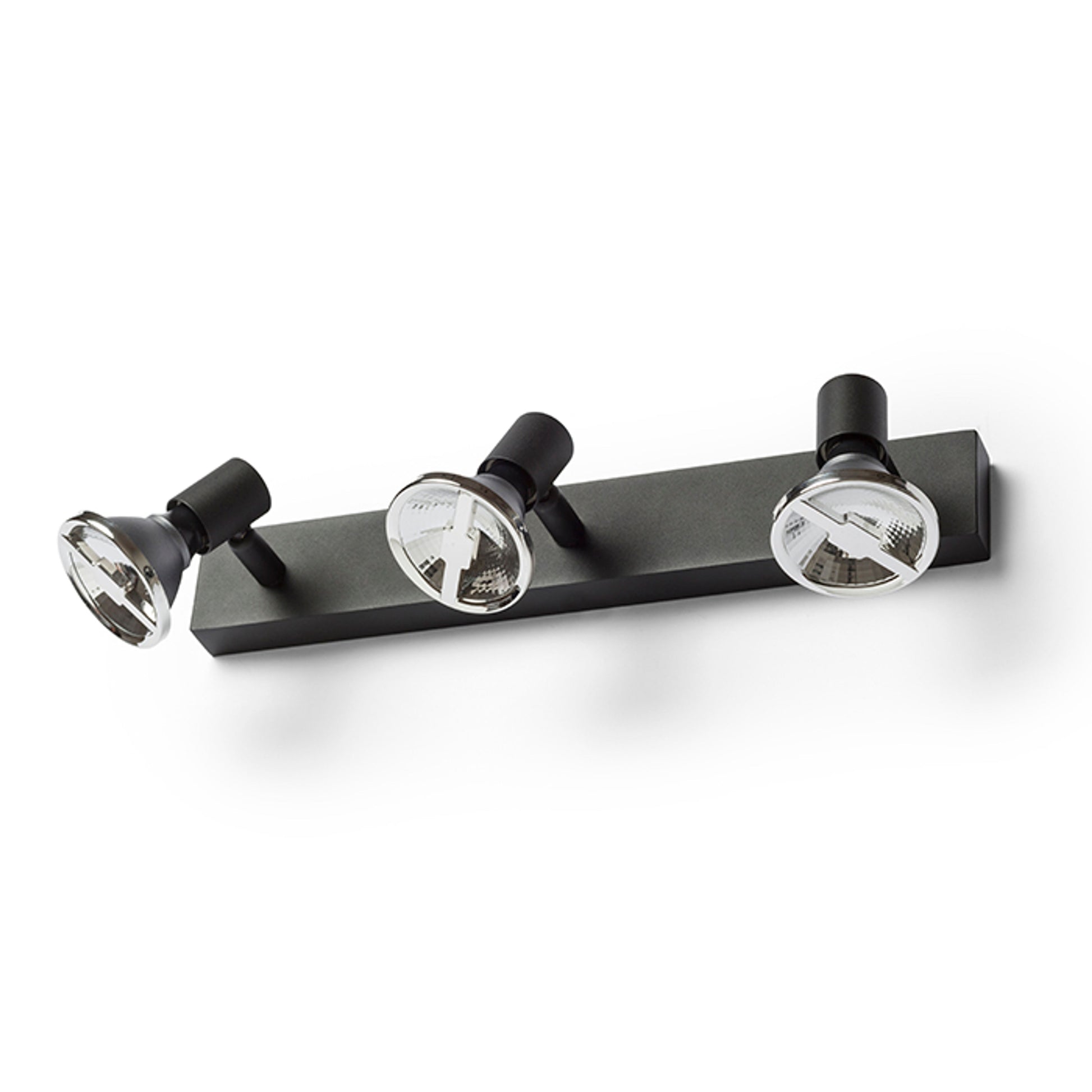 RENDL spotlight TRICA III wall black 230V GU10 3x25W R13376 2