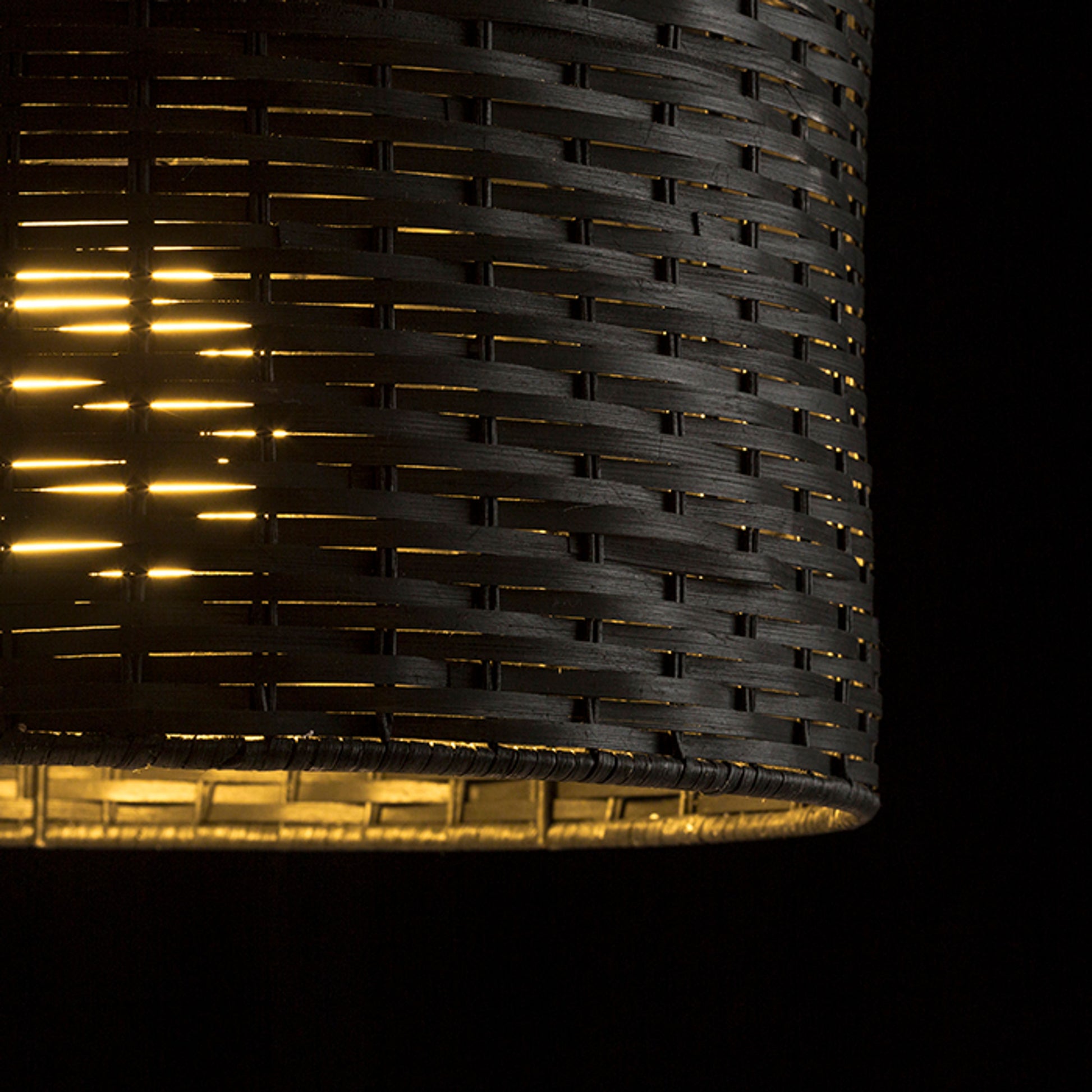 RENDL pendant lamp FIATLUX 41/24 pendant black bamboo 230V LED E27 15W R13398 4