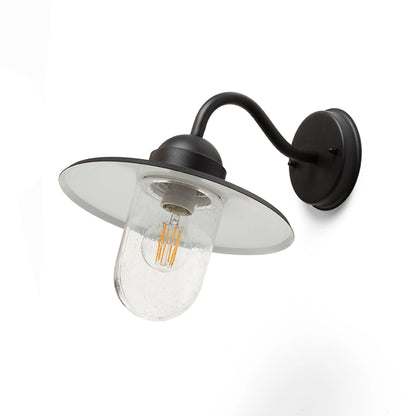 RENDL outdoor lamp BEACON wall black textured glass 230V LED E27 15W IP44 R13614 5