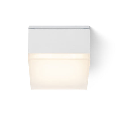 RENDL outdoor lamp ORIN SQ ceiling white satinated acrylic 230V LED 10W IP54 3000K R13628 4