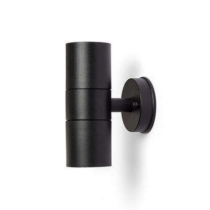 RENDL outdoor lamp SORANO II wall black plastic 230V LED GU10 2x8W IP44 R13634 5