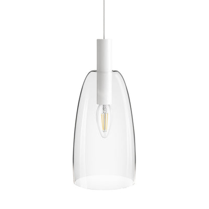 RENDL 3-circuit track system BELLINI for 3-circuit tracks white clear glass 230V LED E14 15W R13814 2