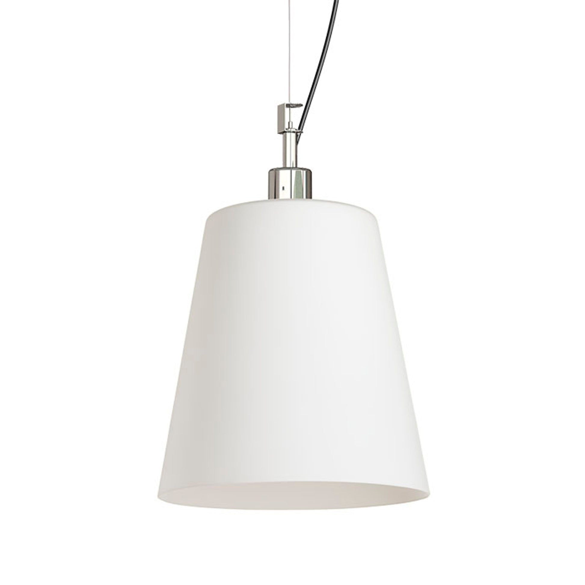 RENDL pendant lamp BABU NEW 22 pendant  opal-colored glass/chrome 230V LED E27 15W R13827 3