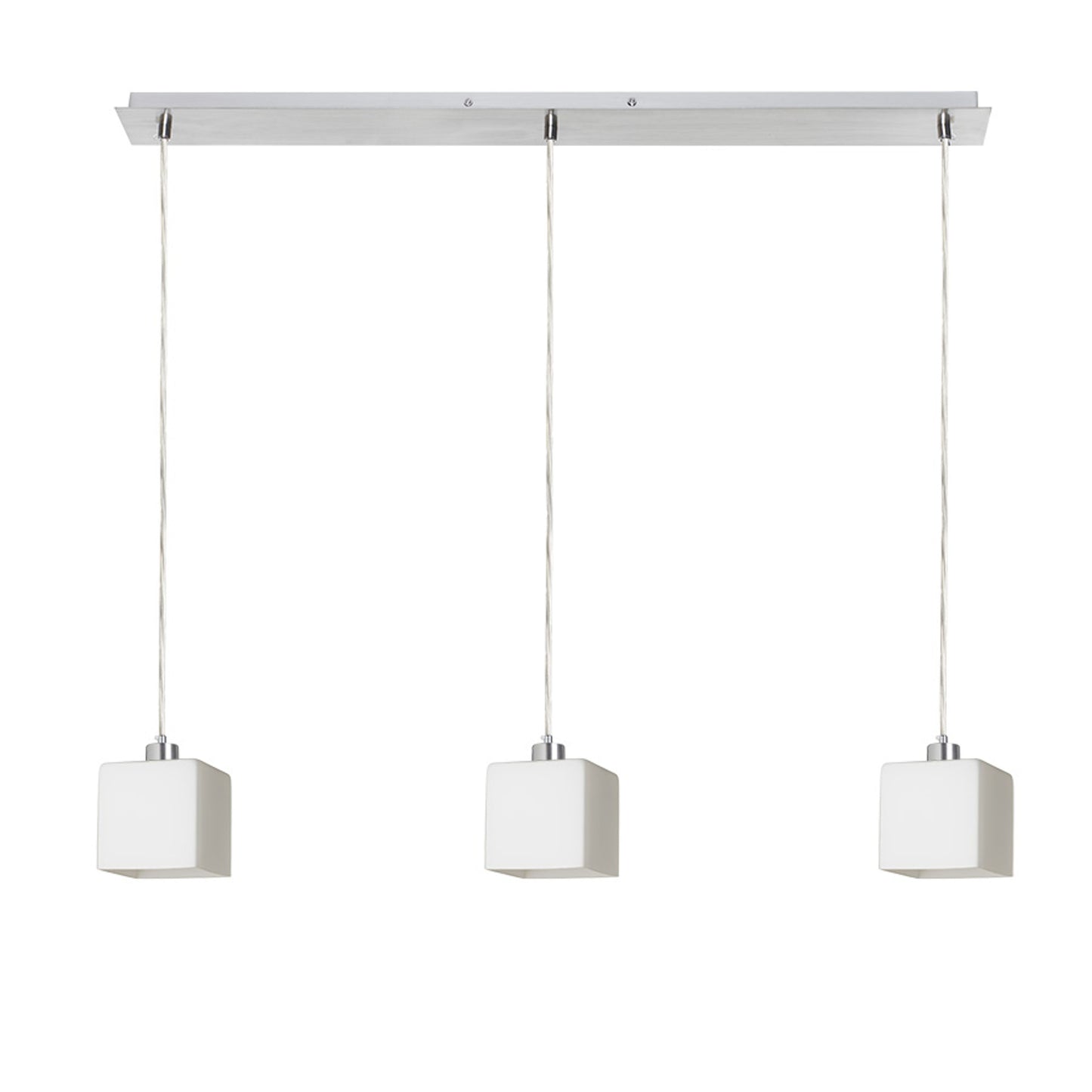 RENDL pendant lamp DADOS III 80 pendant  opal-colored glass/chrome 230V LED E27 3x11W R14022 1