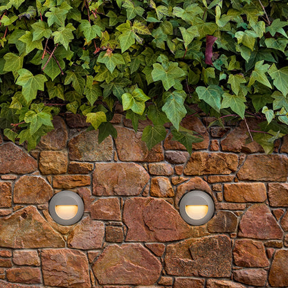 RENDL outdoor lamp MARCO 70 recessed silver grey 230V LED 3W IP65 3000K R14143 3