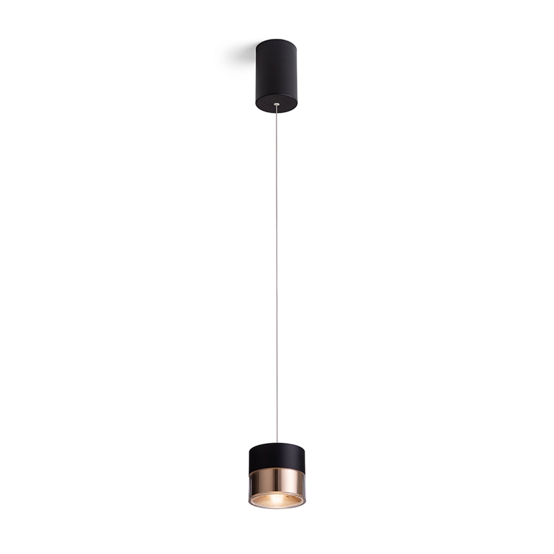 RENDL pendant lamp JUNIPER height adjustable pendant black/gold  230V LED 15W 30°  3000K R14219 1