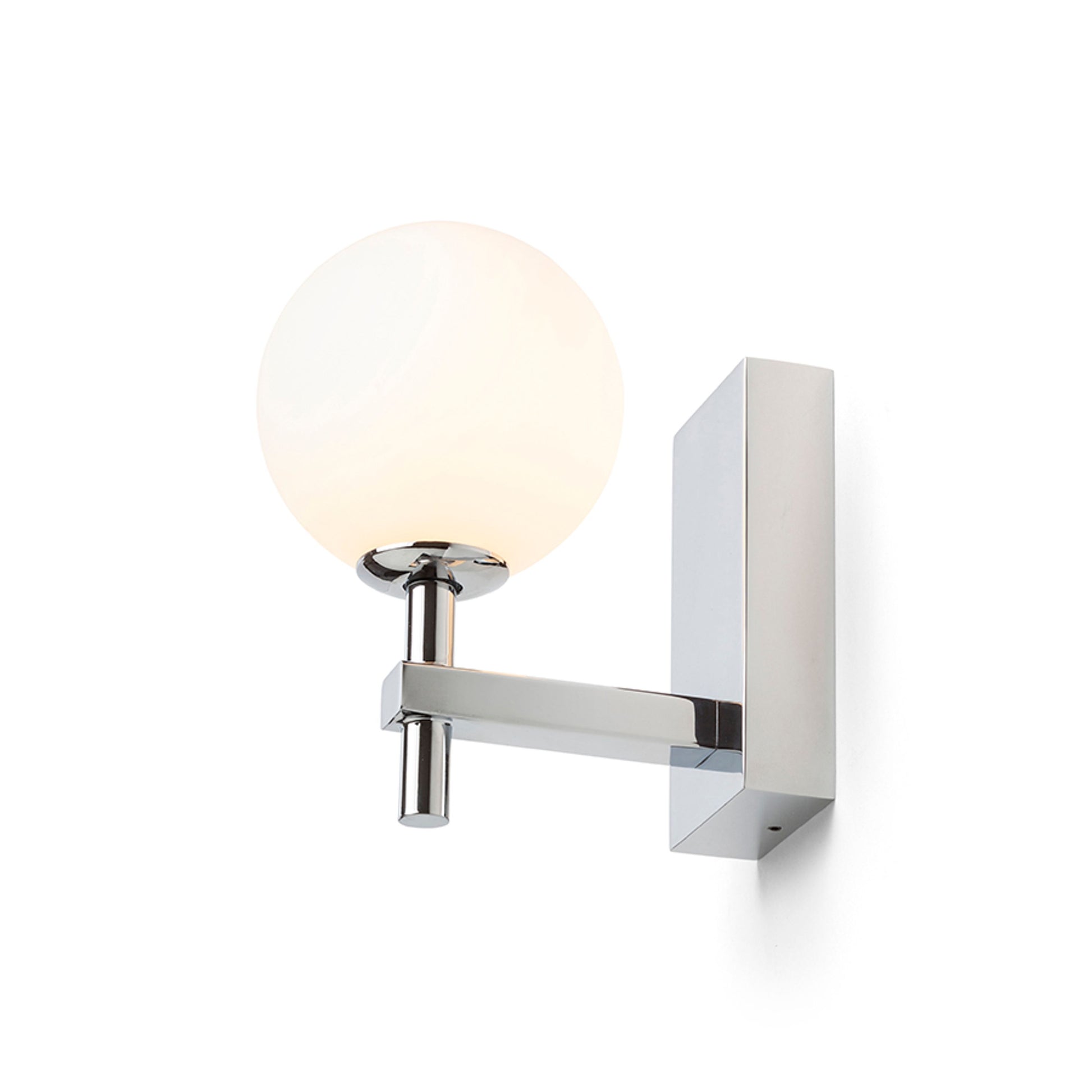 RENDL wall lamp PEGGY wall chrome/opal-colored glass 230V LED G9 6W IP44 R14388 8