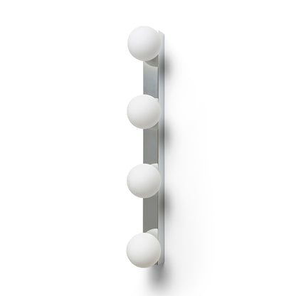 RENDL wall lamp DOMINO IV wall chrome/opal-colored glass 230V LED G9 4x6W IP44 R14390 5