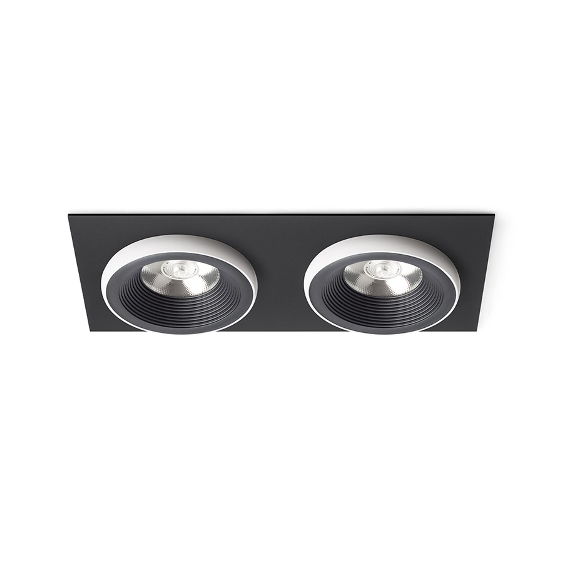 RENDL recessed light SHARM SQ II recessed black/white 230V LED 2x10W 24° 3000K R14585 1